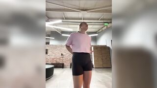 Masturbating in tge fitting room