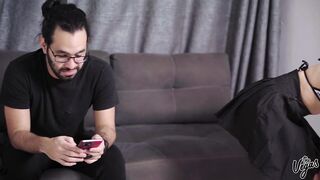 Lil latin babe Cindy Luna gets double permeated! One jock is at no time sufficiently for her! Axl Rey and Will Veg