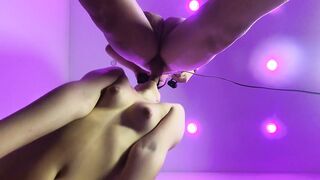 Sheer MisssVikki sucked and cummed on his ramrod.