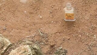 Pee in Bottle Aim Spill - Outdoor Void urine Relief