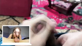 React: Got a THROATPIE by taking a Cock to the very Balls