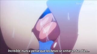 Anime Sub Español - Rubia tetona le pide a su mejor amigo que la folle en la piscina