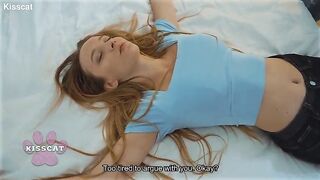 Oops... Step son inadvertently cum in step mamma after screwed step sister Polly Yangs in shared daybed at night in hotel room