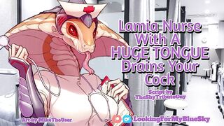 Lamia Nurse With a BIGGEST TONGUE Drains Your Ramrod [Monstergirl Audio Roleplay] [Oral-job] [Penis Love]