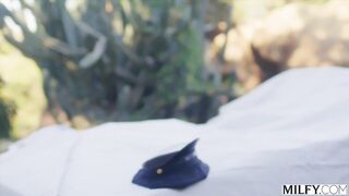 MILFY Hawt Officer teaches bad hunk a lesson