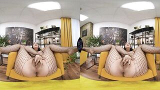 big beautiful woman Vr Solo Mastubation - Plump Sofia Lee Playing With Her Hirsute Twat With Fingers & Sex toy