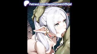 Excited Blond Cowgirl Sucks Large Ramrod and Swallows Cum