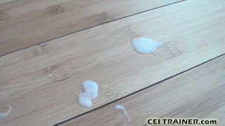 CEI Cum Eating Instructions and Femdom Movie scenes