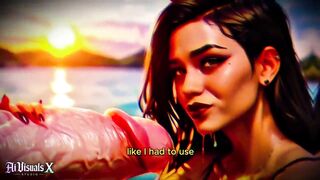 [4K] AI CG Animated Porn – Lalin girl Baddie Large Wang Dreams (Interracial ASMR) - AI Visuals X