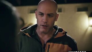 Nice-looking small mother I'd like to fuck gets her cunt pounded mid workout by her large cock lascivious coach