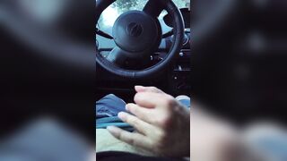 POV sucking my boyfriend's dong inside the car