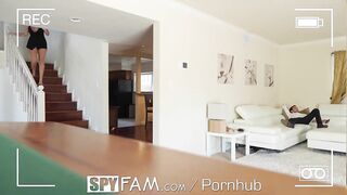 SPYFAM Large Boobie Step Daughter Caught Being Lewd