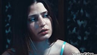 Teen stepniece Kamryn can not hide her feelings for her stepuncle anymore.Shes licked and sucks and her breasty stepmom Krissy Lynn walks in when they bang