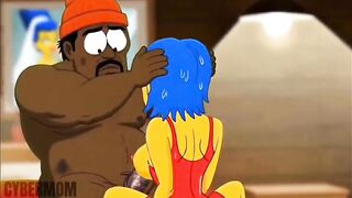 Yummy Vagina and Hungry Wang in the toon "Cheat three". Cuckold spouse watches as a stranger screws his wife