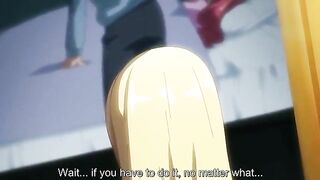 Anime stepsister with anal beads gets drilled by brother in class