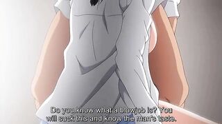 Pervy bastard screws breasty anime teen whilst boyfriend films