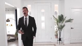 3some To Keep The Marriage Going (Str8 Politican And Lesbian Wife Screw Support Staff)