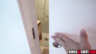 Step mommy caught him spying on her