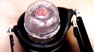 Testing a fresh dong sleeve and a silent masturbation machine