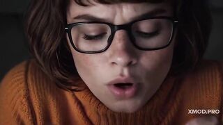 Excited Velma Dinkley love biggest dongs and creampie - AI Upscaled Porn Dream with Cum