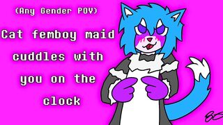 (SFW) U Called The Femboy Maid Over To Cuddle