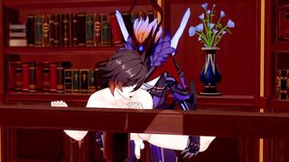 Tartaglia BREEDS Zhongli to ORGASM - Genshin Impact Queer Animation