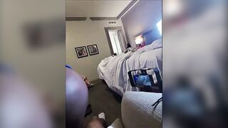 Meta glasses view of Corpulent Tuesday festivities in DarkChocolateBarbie's world