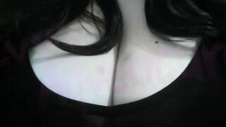 hotwife otaku nerdy Watching Comics (Akane wa Tsumare Somerareru) whilst playing with her Large Boobs #three