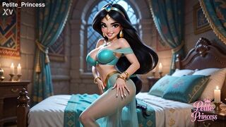 Tiny Princess Jasmine Twerking Squirting Cum Climax in Palace Bedroom - AI 4K NSFW