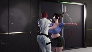 Lewdbox - futas Emma Frost and Invis Woman screw Mei