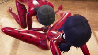 Shemale hentai Ladybug screwing her copycat
