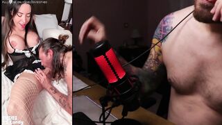 B1gTheo gives a oral sex to a hot trans woman