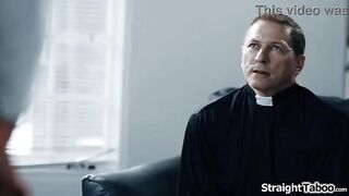 Teen Gia Derza anal drilled herself but her booty feels sore now.That babe asks her pastor for assist.This chab fingers her booty and helps her with the temptation