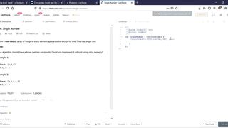 Single Number Code With Me LIVE - Leetcode Facile