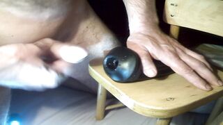 The Penis desires to feel the constricted rubber sleeve, and cum from it!