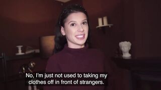 Lonely Party Cutie Creeps Off for Casting - Public Agent