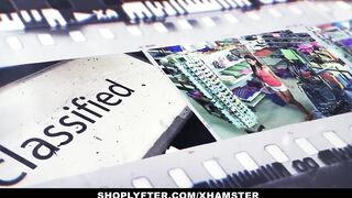 Shoplyfter - Sexy Black Teen Pounded For Stealing