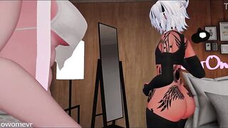 Sexy Stepmom turns her Stepson into a cute Femboy then seduces and screws him - VRChat ERP Preview