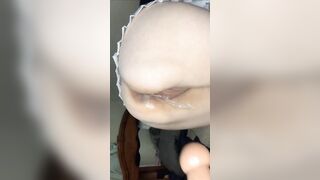 They masturbate me with a massive sex toy until I squirt!