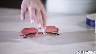 MILFY Breasty Blond mother I'd like to fuck Laura Bentley Can't Resist Pool Hunk's Thick Dick