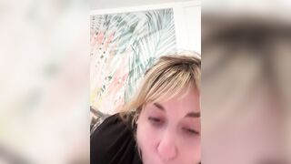 Tattooed chick masturbating