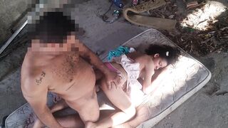 I went to clean the yard and my stepfather came after me.