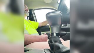 Masturbating going throughout a drive-thru