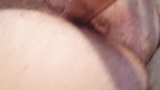 Solo pegging my twat with a stick until it hurts