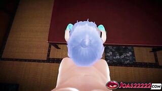 Sensational Brighid - Animation with Hawt Manga Angel Giving a Oral-sex, Intensive Tugjob Service & Deepthroat Throat Screw Ending in Facial