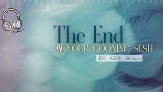The End of Your Gooning Sesh - English femdom JOI