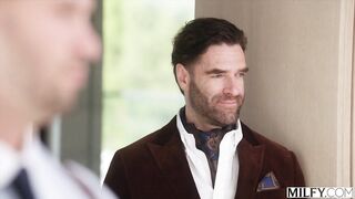 MILFY Wicked mother I'd like to fuck Armani Ebony And Her Beauty Girlfriend Matty Mila Perez Take Turns Riding Tiny Man's Schlong