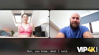 VIP4K. Movie call turns into Cheating right in front of