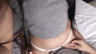 STEP-SISTER came to keep me company - we banged and the whore recorded it all