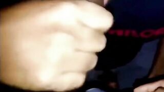 Blowing bbc at night club party